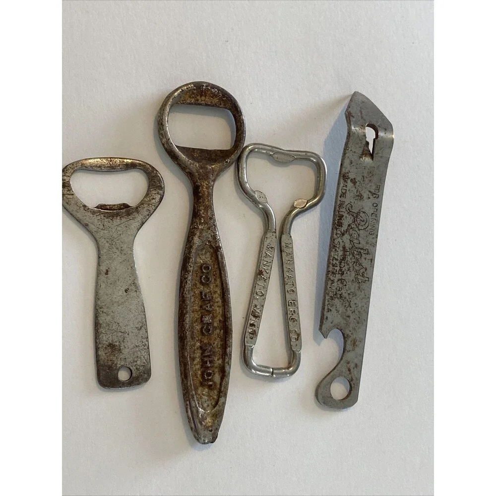 Vintage Bottle Opener Lot Advertise Jamaica Pale Kato Heileman Pabst Church Key